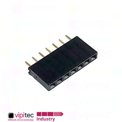7-polige gerade Buchsenleiste | 2.54mm 1x7 Female Single Pin Socket Header