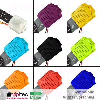 Farbige Kappe für Feuchtigkeitssensor | 3D PLA Gehäuse Hülle Bodenfeuchtesensor