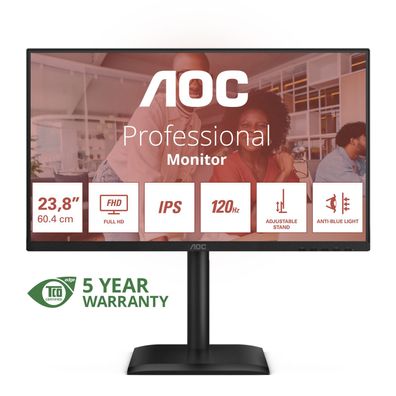 AOC 60,5cm (23,8") 24E4U 16:09 HDMI+DP+USB IPS Lift black