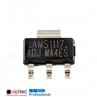 LGET1117 ADJ Variabler Spannungsregler | 1,25..12V SMD SOT-223 LDO Linear Wandler