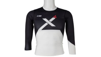 G-FORM Langarmshirt "Youth Pro-X4" SB-ve black/white Gr. S/M (Brustumfang 66-76 cm)