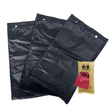 Günstig im Ausverkauf - BELLOO Kotbeutel Hund Schwarz 100er Block + 30 Rot gefaltet