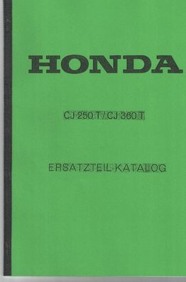 Ersatzteil Katalog Honda CJ 250 T / CJ 360 T, Motorrad