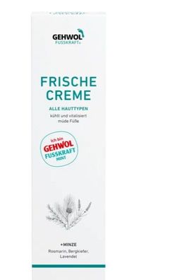 GEHWOL Fusskraft Frische Creme, 125 ml - Kühlt und vitalisiert (Fusskraft Mint)