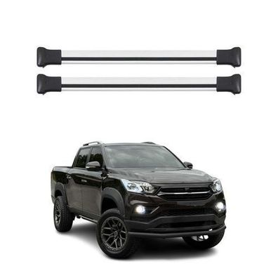 Dachträger Gepäckträger für Ssangyong Musso Grand 2018-2025 Alu Silber 2tlg