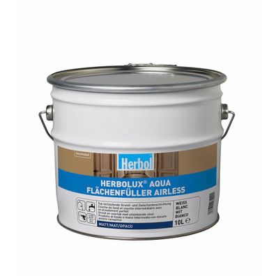 Herbol Herbolux Aqua Flächenfüller Airless 10 Liter weiß