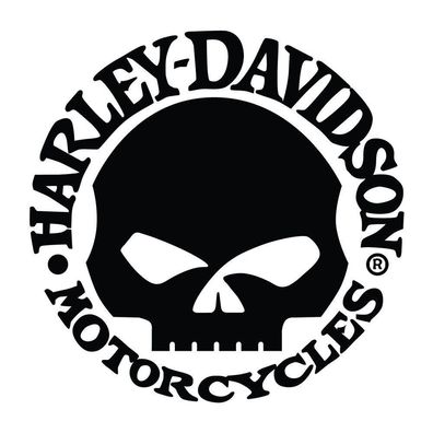Auto Aufkleber "Harley Davidson Skull" Biker Route 66 Tuning Vinyl Sticker #0341