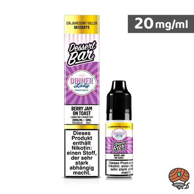 Dinner Lady Dessert Bar Berry Jam on Toast 20mg/ml Nikotin 10ml Liquid
