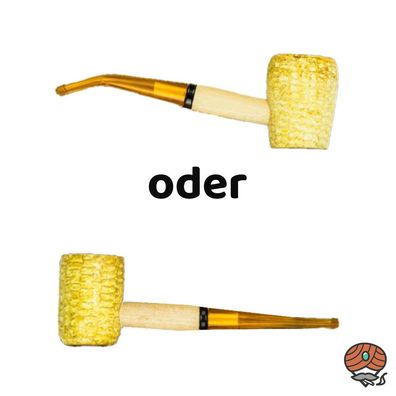 Missouri Meerschaum Co. Corn Pipe, 6mm Filter, gebogen oder gerade, zufällig