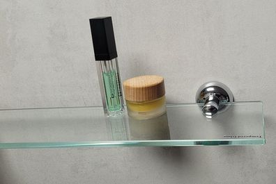Campagne Chrome Glasablage/ Glasregal 60cm (10.13005) klarglas