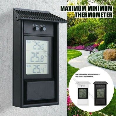 Digitale Maximum Minimum Gewächshaus Thermometer für den Innen- und Außenbereich