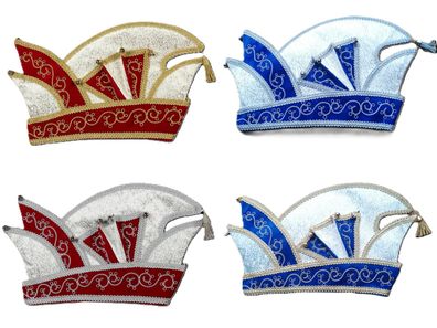 Komiteemütze Prinz deluxe Elferrat Karnevalshut Prunkmütze Karneval Fasching