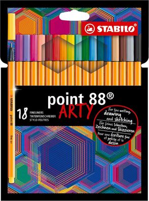 Stabilo - Fineliner - point 88 - ARTY - 18er Pack