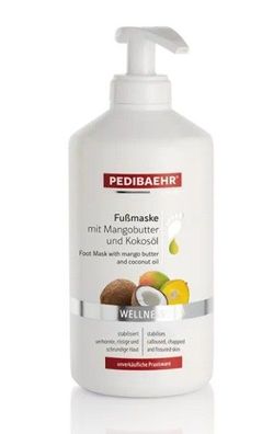 Baehr - Pedibaehr - Fußmaske mit Mangobutter und Kokosöl, 500 ml