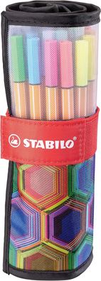 Stabilo - Fineliner - point 88 - ARTY - 25er Rollerset
