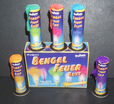 Pulver Pyrotechnik Jugendfeuerwerk Bengalfeuer bunt