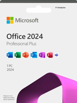 Microsoft Office 2024 Professional Plus | Pro | Vollversion | 1PC | per Email