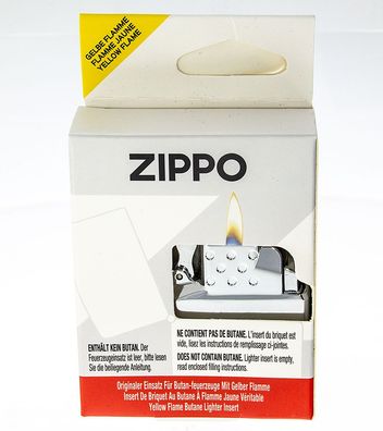 Zippo Gaseinsatz gelbe Flamme