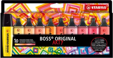 Stabilo - Textmarker - BOSS Original - ARTY - 10er Pack - 10 verschiedene warme Farbe