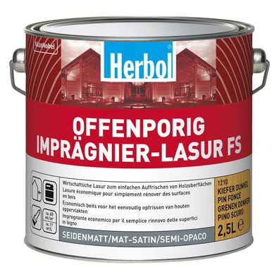 Herbol Offenporig Imprägnier-Lasur FS 2,5 Liter