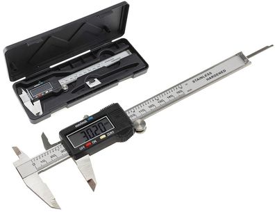 digitaler Präzisions-Messschieber 150mm LCD-Anzeige, mit Kunststoffbox