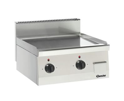 Bartscher Elektro Grillplatte Griddleplatte Bratplatte Glatt 60 x 60 x 29 cm