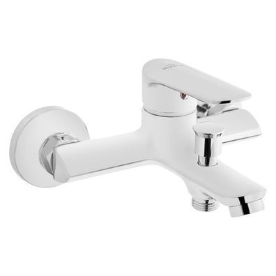 Badewannenarmatur Wasserhahn ESLA Wannenarmatur für Badezimmer in Silber