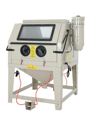 Sandstrahlkabine 1200L inkl. Zubehör, mit Absaugung, 2 große Öffnungsklappen, 01580