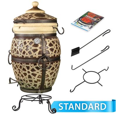 Tandoor von Grand Tandyr-Multitalent für gesundes Kochen, Grillen & Backen|Holzbeheiz