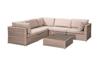 Loungegruppe Delmar Milchgrau