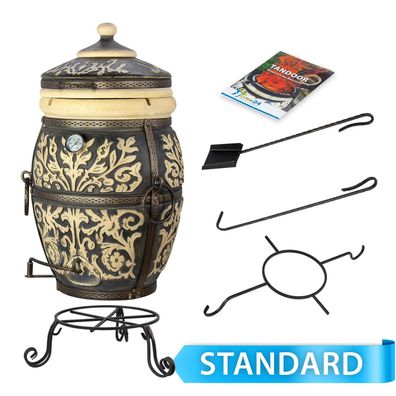 Tandoor von Grand Tandyr-Multitalent für gesundes Kochen, Grillen & Backen|Holzbeheiz