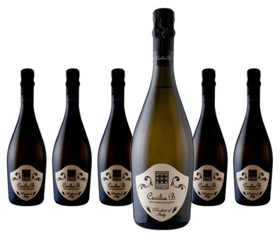 6 x Cecilia Beretta Spumante Bianco Cecilia B