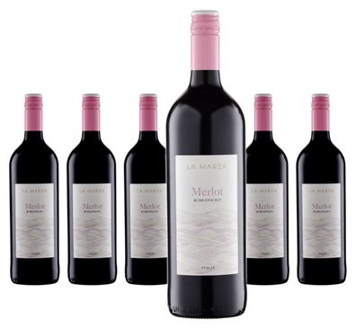 6 x La Marea Merlot Rubicone IGT 1 L – 2022