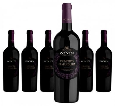 6 x Zonin Primitivo Di Manduria DOC – 2023