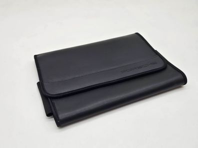 Porsche 911 Typ 996 Bordmappe für Betriebsanleitung Servicemappe Leder schwarz