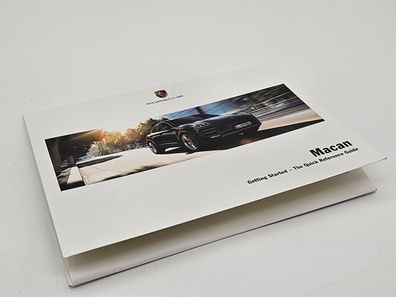 Original Porsche Macan 2016 QUICK Betriebsanleitung WKD95B012116 englisch
