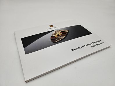 Original Porsche Macan 2016 Warranty and Customer Information englisch