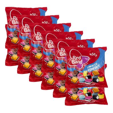 Red Band Lakritz Konfekt Family Beutel 12x 450g