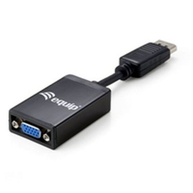 Equip DisplayPort->VGA, Adapter St/Bu 1920x1080/60Hz schwarz