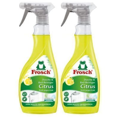 Frosch Citrus Dusche & Bad Spray für Badezimmer - 2 x 500 ml