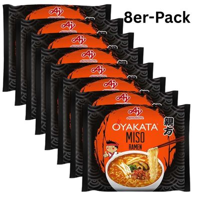 8er-Pack Ajinomoto Oyakata Instantnudeln Ramen Miso 89g