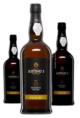 3 x Justino's Madeira Reserve Fine Dry 5 Years Old