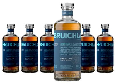 6 x Bruichladdich The Laddie 18 Years Old Single Malt Scotch Whisky