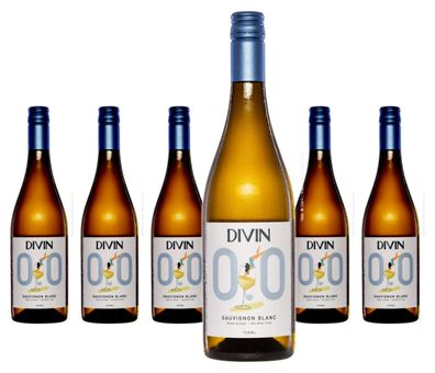 6 x Divin NoLow Divin Sauvignon Blanc 0.0% alkokholfrei
