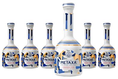 6 x S. Metaxa Grande Fine Collector's Edition