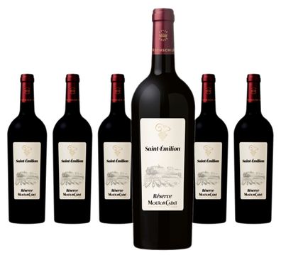 6 x Reserve Mouton Cadet Saint-Emilion AOC Baron Philippe – 2020