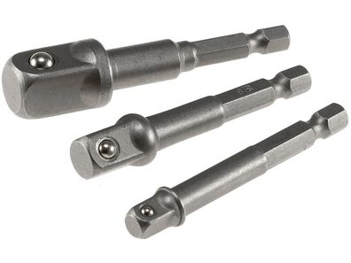 Bitaufnahme-Adaptersetvon Sechskant auf 1/4", 3/8", 1/2"