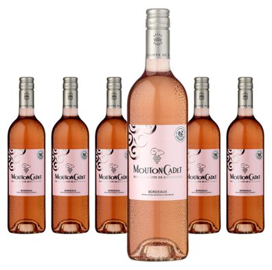 6 x Mouton Cadet Bordeaux Rosé Baron Philippe de Rothschild – 2024