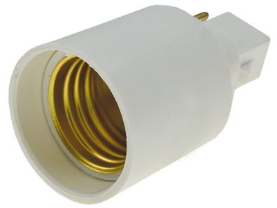 Lampensockel-Adapter, KunststoffG24 auf E27, G24 universal d1, 2, 3