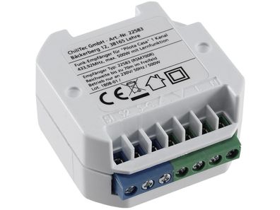 Funk-Empfänger RS für "Pilota Casa"max. 500W, für Rolladen-Steuerung